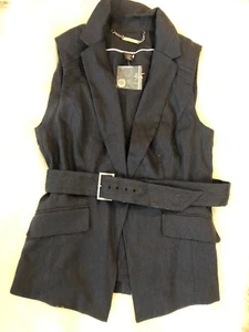 White House Black Market Belted Top Size 2 - Picture 1 of 1