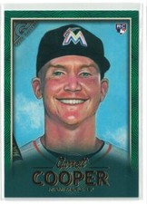 2018 Topps Gallery Green RC Garrett Cooper #71/99 New York Yankees #21