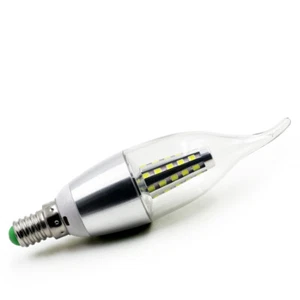 E14 Cap SMD Bent Tip Flame Light Edison Style Bulb Cool White Vintage Decor Lamp - Picture 1 of 2