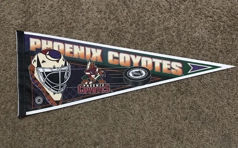 Vintage Phoenix Coyotes NHL Win Craft Pennant Cover