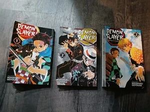 Demon Slayer: Kimetsu No Yaiba Manga LOT SET 3 VOLUMES 1 2 3 Englisch VOL - Bild 1 von 1