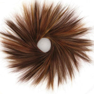 hair bun scrunchie brown copper wick light blond and red ref: 21 33h130 peruk - Picture 1 of 2