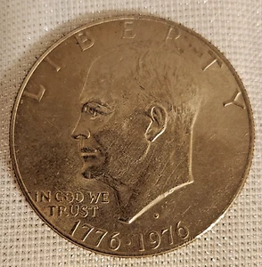 1776-1976 Eisenhower Liberty Bell Moon $1 moneda del bicentenario de EE. UU. ED76 - Imagen 1 de 2