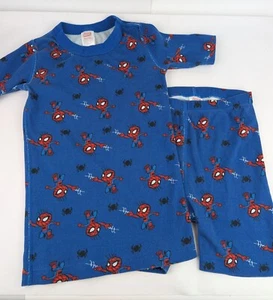 Hanna Andersson Marvel Spider-Man Spidey Kids Short Sleeve John Pajamas Set Sz 8 - Picture 1 of 10