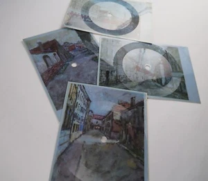 4 x KEN DODD - Tears POSTCARD FLEXI DISC Warsaw streets Iwanicka Mostowa,Kozia - Picture 1 of 5
