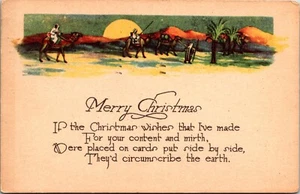 Postcard  Merry Christmas 1950  Vintage Christmas Postcard  B7 - Picture 1 of 2