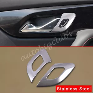 For Chevrolet Blazer 2019-2022 Stainless Steel Interior Front Door Handle Cover - Picture 1 of 5