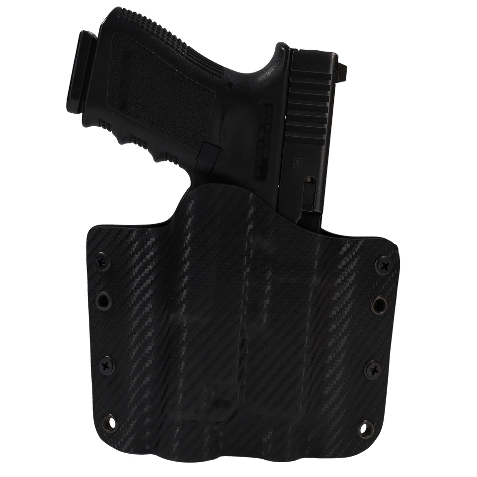 OWB Kydex Holster for Handguns with a Streamlight TLR-7/7A - BLACK CARBON FIBER - Image 1 of 4