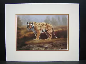 Mini impresión artística mate de tigre de Bengala real Charles Frace - Imagen 1 de 1