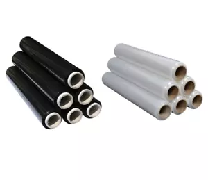 Starke 1,4 kg Rolle 500 mm Schrumpffolie Palette Paket Stretchfolie Folie klar schwarz - Bild 1 von 5