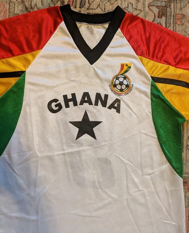 Ghana Junior Agogo #9 Soccer Jersey fan Shirt Medium Large White Cover
