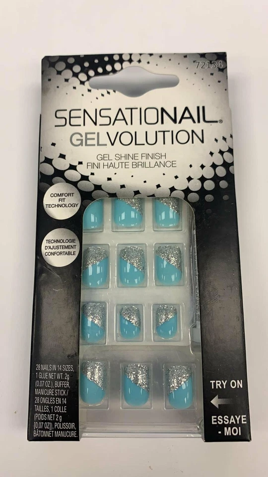 Uñas Artificiales Sensational Gelvolution Gel Acabado Brillo, 28 unidades Foto 1 de 1