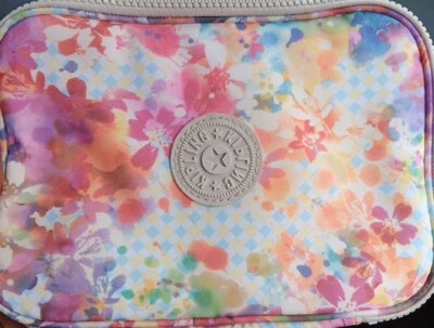 Kipling Makeup Art/Brush Storage Case Multicolor With Monkey Charm Clean. - Image 1 of 4
