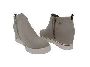 Sugar Women's Wedge High Top Sneakers Color Stone Fab Suede Size 6.5M - Picture 1 of 4
