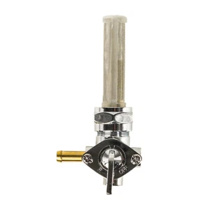 360 Twin Harley Davidson Fuel Petcock Valve 62169-81 Chrome With Filter - Picture 1 of 2