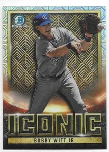 Bowman Chrome 2023 - Bowman Iconic Mojo Refractor #BI-6 Bobby Witt Jr. - Imagen 1 de 3