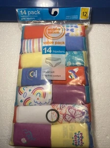 Wonder Nation Girls Hipster Underwear, 14-Pack Assorted Colors Size 12 - Picture 1 of 8