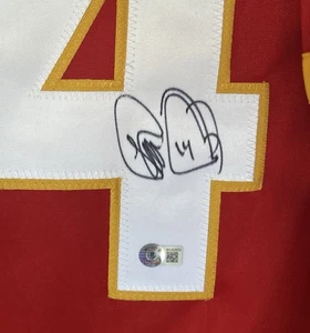Theo Fleury Autographed Calgary Custom Red Hockey Jersey - BAS - Picture 1 of 5