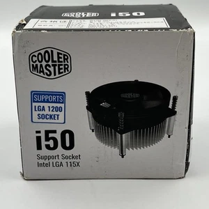 Cooler Master i50 CPU Cooler 95mm Low Noise Cooling Fan & Heatsink LGA 1200 NIB - Picture 1 of 5