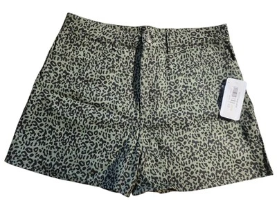 Pantalón Corto KORI America Mujer Talla Mediana Verde Oliva y Negro Guepardo Leopardo  Foto 1 de 4