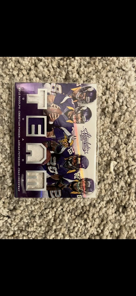 2013 Minnesota Vikings Team Absolute Football Card 27/99 Adrien Peterson - Image 1 of 2