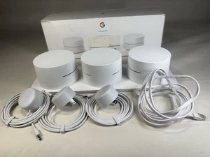 Google Wi-Fi, AC1200, Mesh Wi-Fi System, 4500 Sq Ft Coverage - 3 pack - Bild 1 von 13