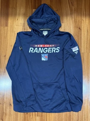Matt Rempe 73 New York Rangers Player Issue Hoodie Fanatics Authentic Pro XL - Image 1 of 2