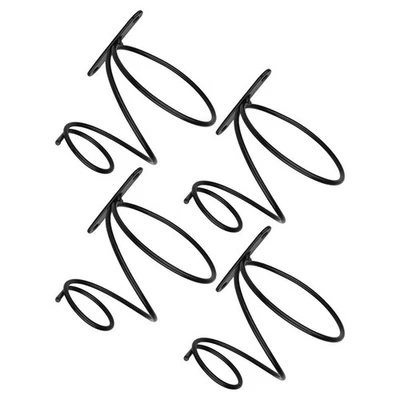  4pcs Single Wine Bottle Holder Wall Mounted Metal Wine Rack Modern Wine Display - Image 1 of 4