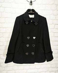 Viktor & Rolf X H&M Wool Coat Heart Buttons Vintage size EU34/US4/UK8 - Picture 1 of 6