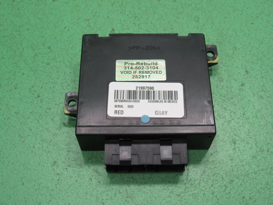 21997590 TAHOE ESCALADE YUKON SUBURBAN REAR A/C HVAC CONTROL MODULE REBUILT 2917 - Image 1 of 4