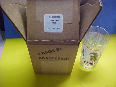 1996 Kentucky Derby Glass Jerry Bailey Jockey guild original box #1351 of 1500 - Image 1 of 4