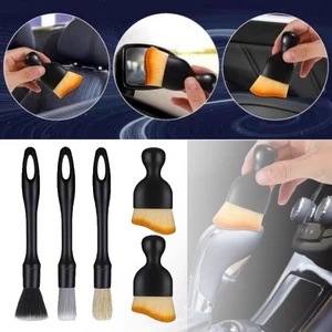 5PCS Set di Spazzole per Dettagli Auto, Spazzola per Pulizia Auto per Interni ed Esterni - Foto 1 di 17