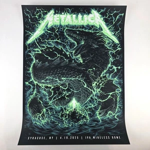 Metallica Syracuse 4/19/25 Numbered Poster 31/900 JVA Wireless Dome Misprint - Picture 1 of 5