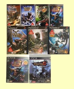 SONY PS2 & 3 & PSP Monster Hunter Frontier G series 9games set from Japan - Picture 1 of 8