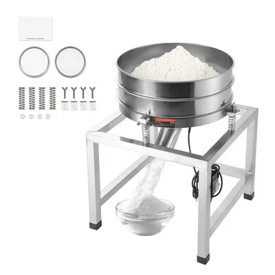 Electric Vibrating Sieve Machine with 40+100 Mesh Automatic Sifter Shaker - Image 1 of 4