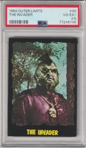1964 OUTER LIMITS TRADING CARD #30 - PSA 4.5 - THE INVADER - Picture 1 of 2