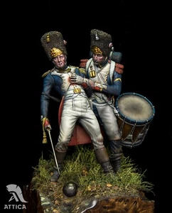 Drum and Chief of Grenadiers Battalion 75mm Painted Toy Soldier | Museum - Picture 1 of 10