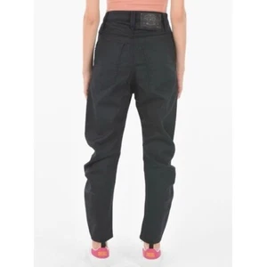 Pantalones de mezclilla para mujer Diesel talla 25 D plata boyfriend elásticos azul marino oscuro nuevos con etiquetas - Imagen 1 de 14