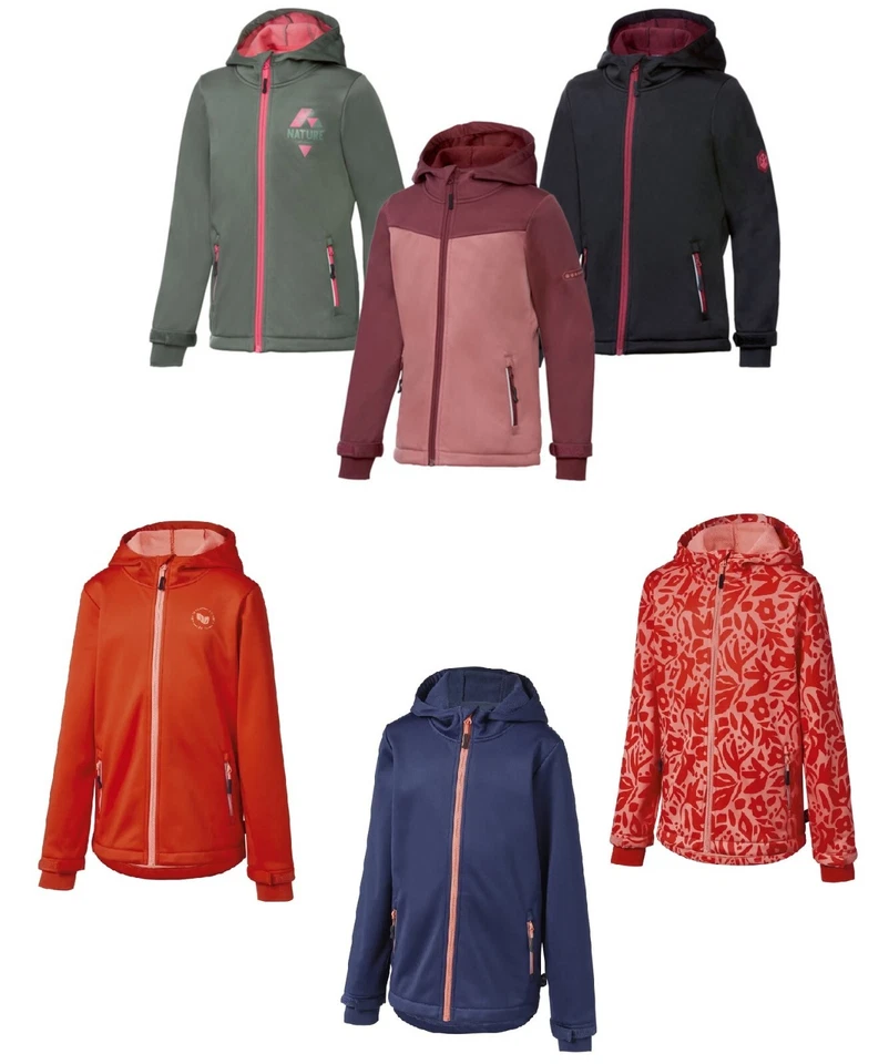 CRIVIT Kinder Mädchen Softshelljacke Jacke Softshell Freizeitjacke Outdoorjacke - Bild 1 von 4