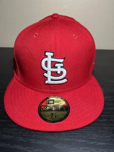 New Era 59Fifty Cardenales de San Luis Sombrero Ajustado Rojo Para Hombre 7 7/8 2006 Series - Imagen 1 de 6