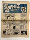 WHIZ COMICS AUSTRALISCHE ZEITUNG #2 FAWCETT Nachdruck Captain Marvel 1943 Sehr guter Zustand -