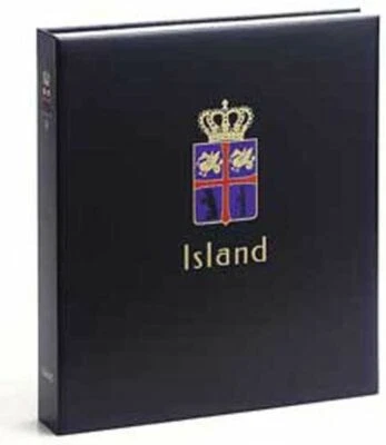 DAVO 9041 Luxus Leerbinder Briefmarkenalbum Island I