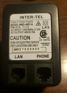 Inter-Tel 120V PoE Power Supply WND-4801-A - Picture 1 of 2