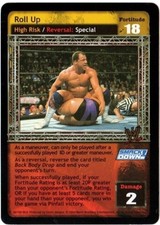 WWE: Roll Up [Played] card type High Risk Raw Deal Wrestling WWF