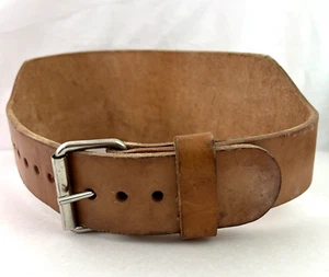 Leder Gewichthebergürtel Größe 32-42 braun - Bild 1 von 10