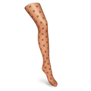 Fendi Women's Beige Karligraphy Stockings Size III - Picture 1 of 8