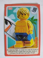 Lego Create The World Incredible Inventions Trading Card Number 4 Surfer