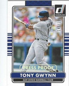2015 Donruss Tony Gwynn Press Proof 146/199 Padres #193  PWE