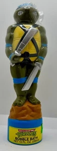 De colección 1989 LEONARDO Teenage Mutant Ninja Turtles baño de burbujas 10 FL. OZ. SELLADO - Imagen 1 de 6
