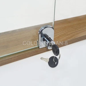 4 Stück Glasvitrine Schranktürschloss Riegel Glas Weinschrank Türschlösser Stecker - Bild 1 von 4